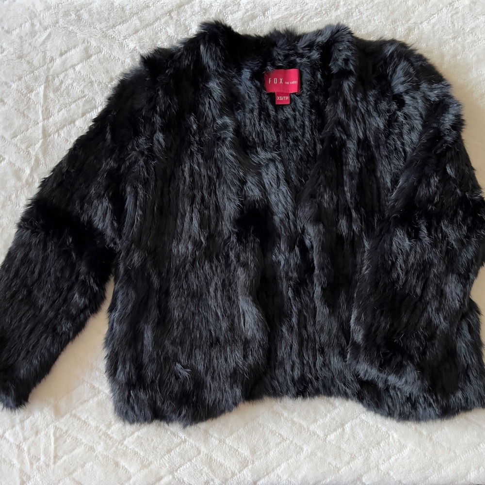 100% Rabbit Fur Jacket NWOT